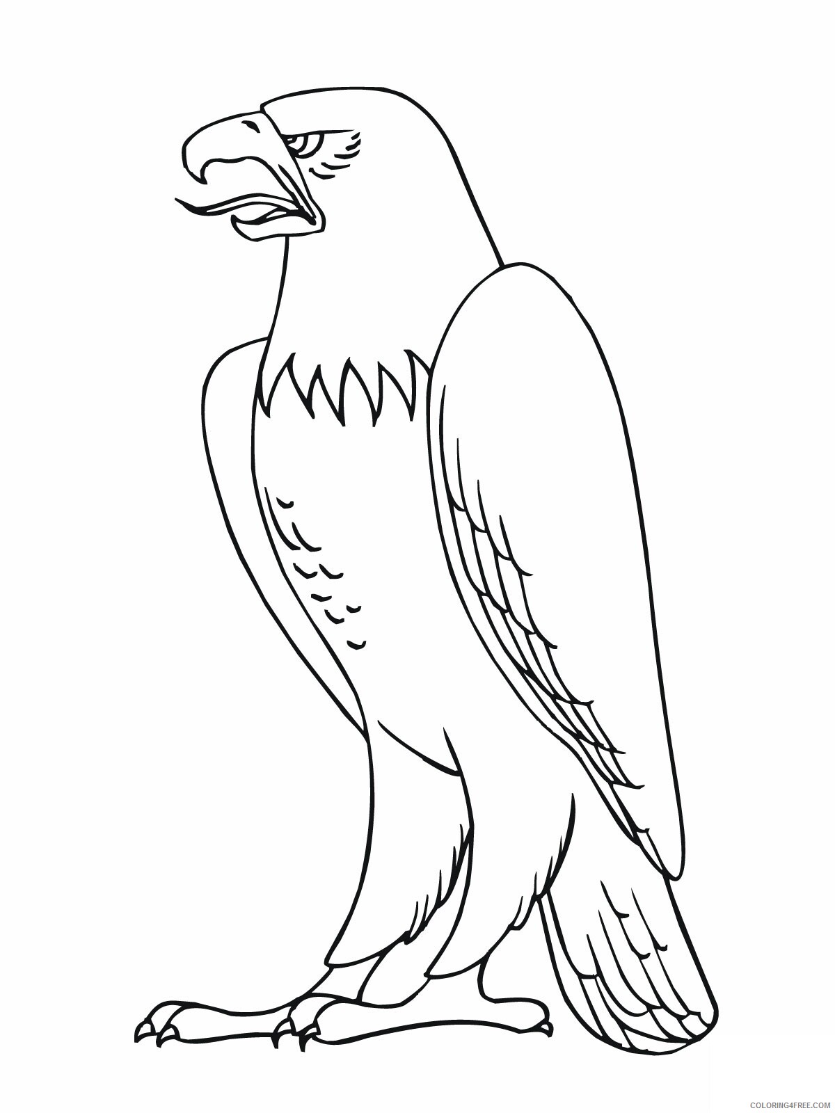 Bald Eagle Coloring Pages Animal Printable Sheets Free Bald Eagle 2021 0177 Coloring4free