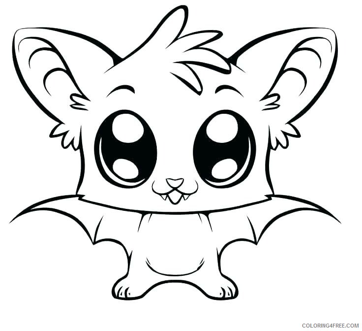 Bat Coloring Pages Animal Printable Sheets Baby Bat Cute Halloween 2021 0193 Coloring4free
