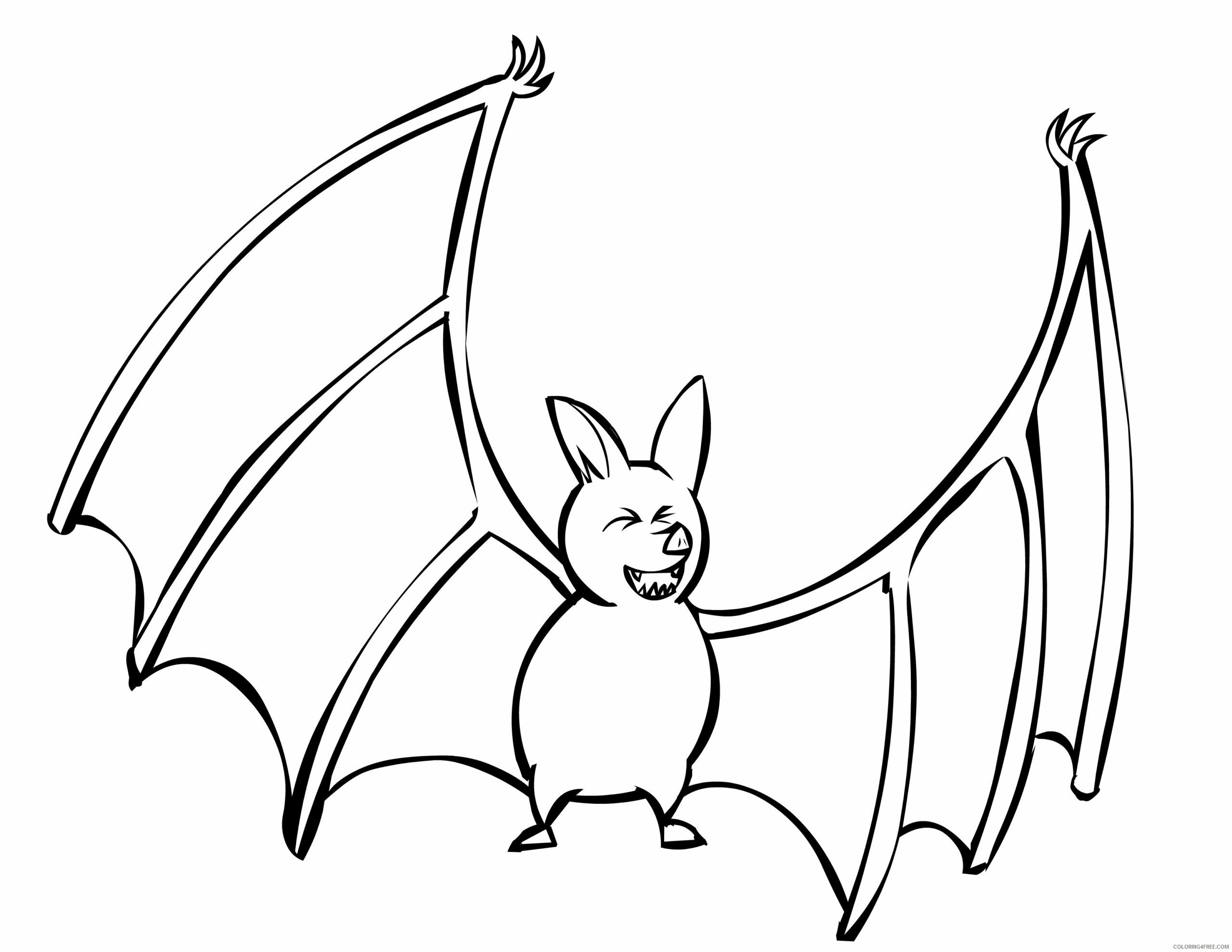 Bat Coloring Pages Animal Printable Sheets Bat 2021 0216 Coloring4free