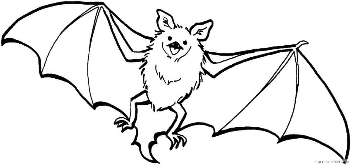 Bat Coloring Pages Animal Printable Sheets bat_cl_08 2021 0197 Coloring4free