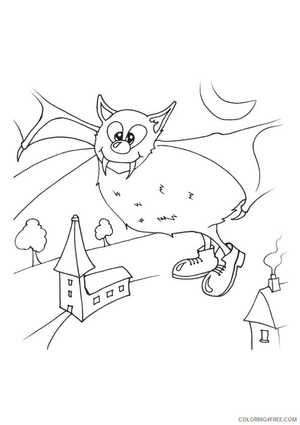 Bat Coloring Sheets Animal Coloring Pages Printable 2021 0193 Coloring4free