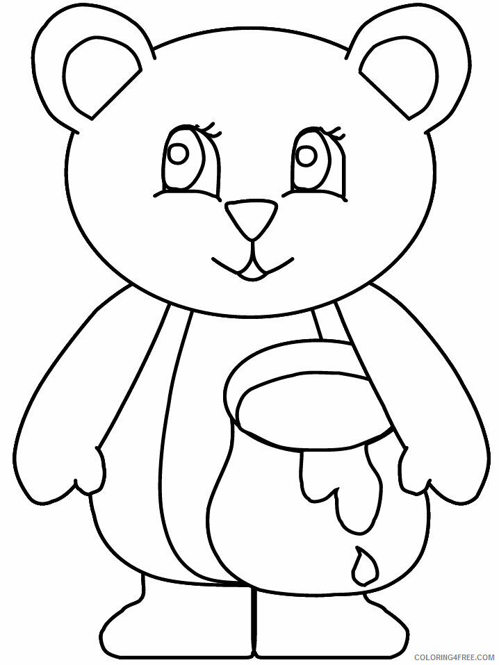Bear Coloring Pages Animal Printable Sheets 21 2021 0245 Coloring4free