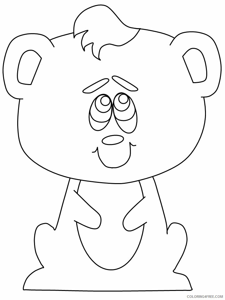 Bear Coloring Pages Animal Printable Sheets 27 2021 0246 Coloring4free