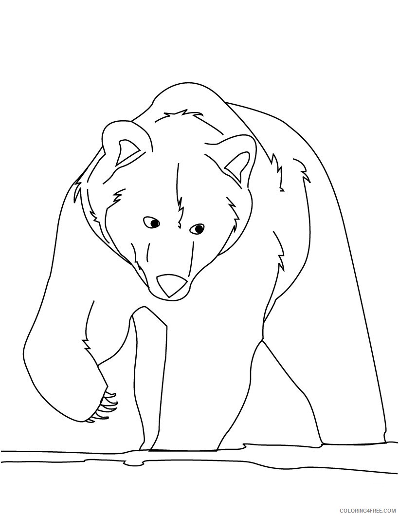 Bear Coloring Pages Animal Printable Sheets Bear 2021 0264 Coloring4free