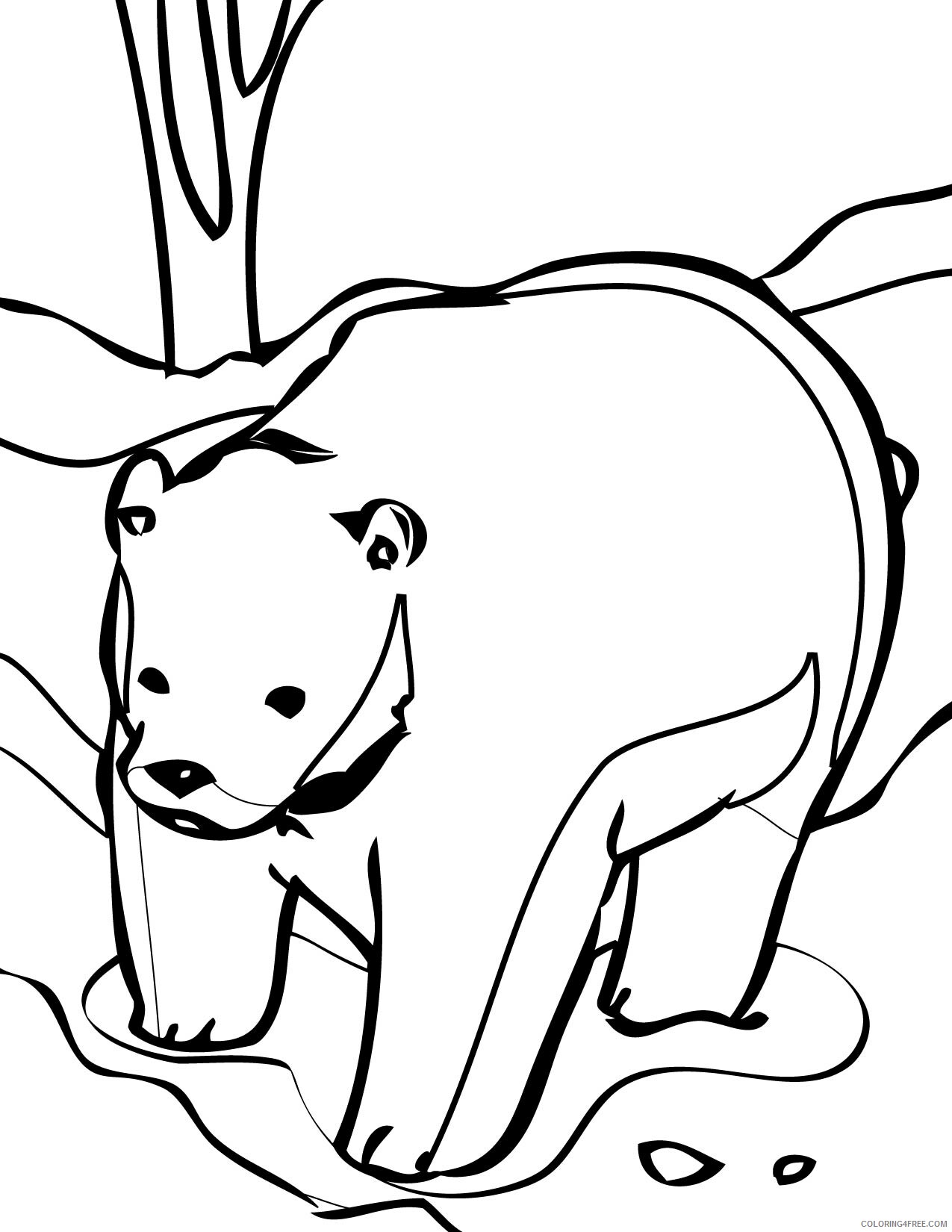 Bear Coloring Pages Animal Printable Sheets Cute Bear 2021 0290 Coloring4free