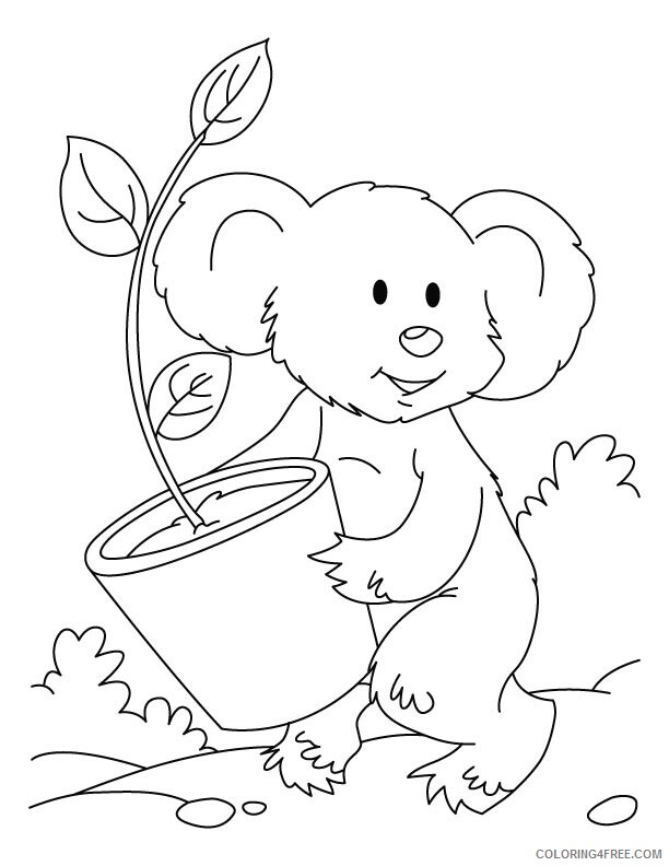 Bear Coloring Pages Animal Printable Sheets Koala Bear Images 2021 0302 Coloring4free