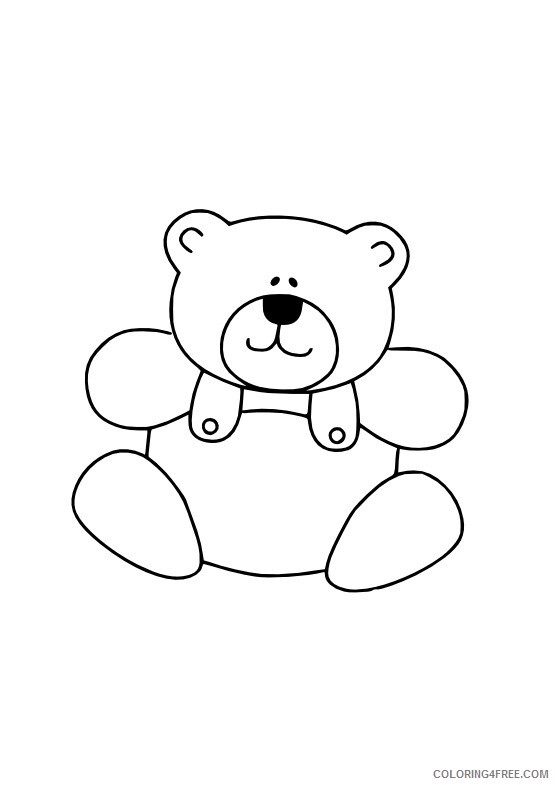 Bear Coloring Pages Animal Printable Sheets Teddy Bear 2021 0321 Coloring4free