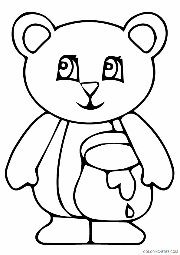 Bear Coloring Pages Animal Printable Sheets a berenstain bears cool a4 2021 0236 Coloring4free