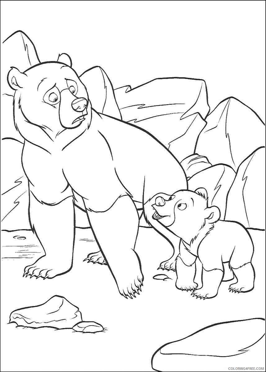 Bear Coloring Pages Animal Printable Sheets bear_cl_05 2021 0254 Coloring4free