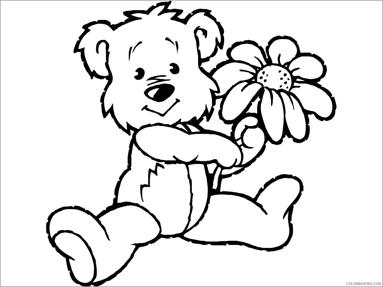Bear Coloring Pages Animal Printable Sheets cartoon bear 2021 0276 Coloring4free