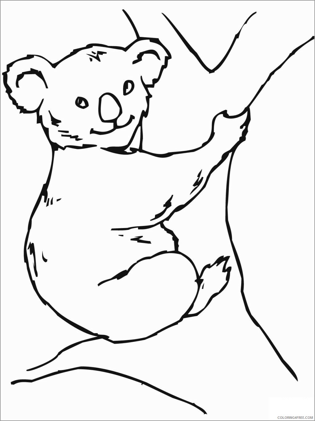 Bear Coloring Pages Animal Printable Sheets koala bear free 2021 0299 Coloring4free