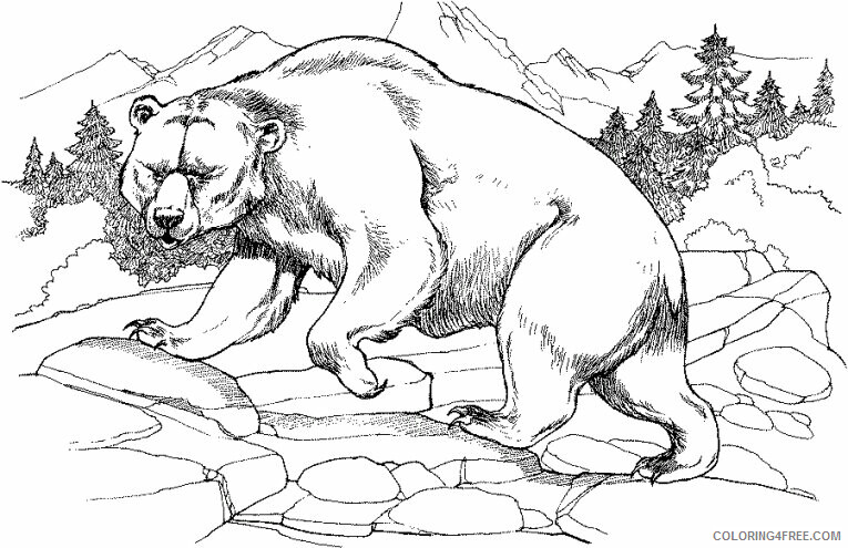 Bear Coloring Sheets Animal Coloring Pages Printable 2021 0218 Coloring4free
