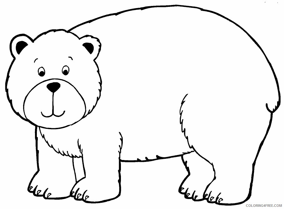 Bear Coloring Sheets Animal Coloring Pages Printable 2021 0261 Coloring4free