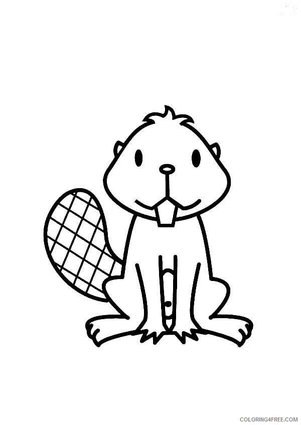 Beaver Coloring Pages Animal Printable Sheets Little Beaver 2021 0355 Coloring4free