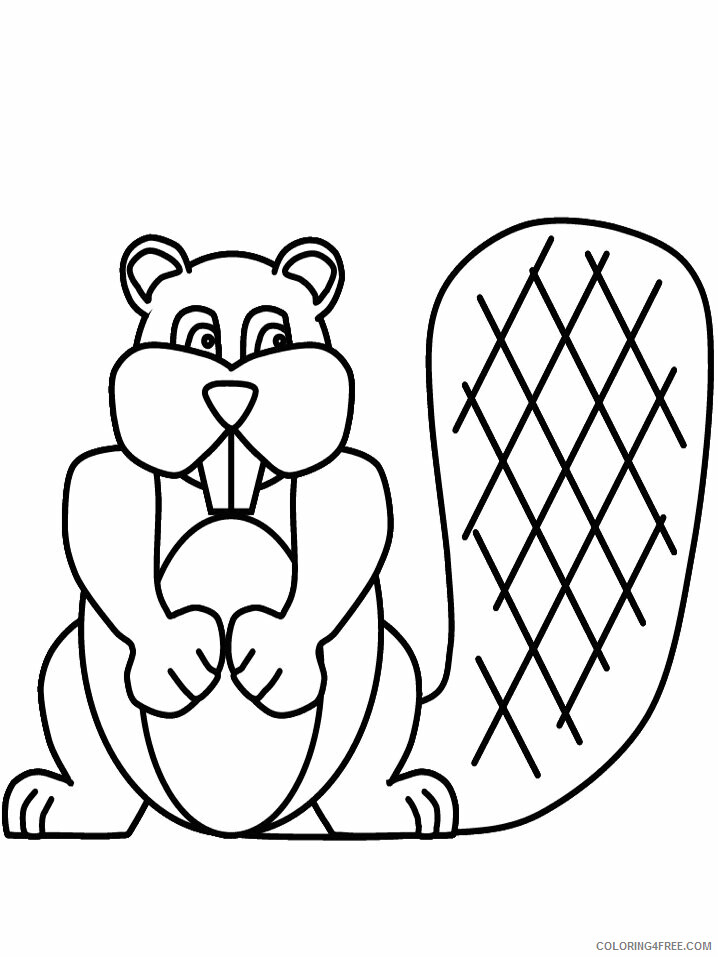 Beaver Coloring Pages Animal Printable Sheets beaver5 2021 0341 Coloring4free