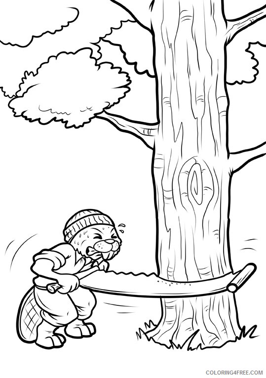 Beaver Coloring Sheets Animal Coloring Pages Printable 2021 0269 Coloring4free