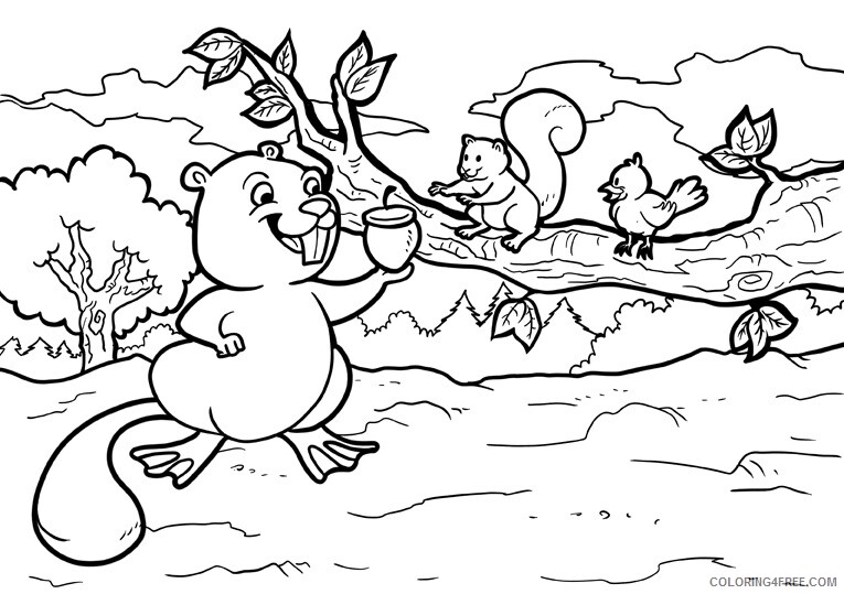 Beaver Coloring Sheets Animal Coloring Pages Printable 2021 0270 Coloring4free