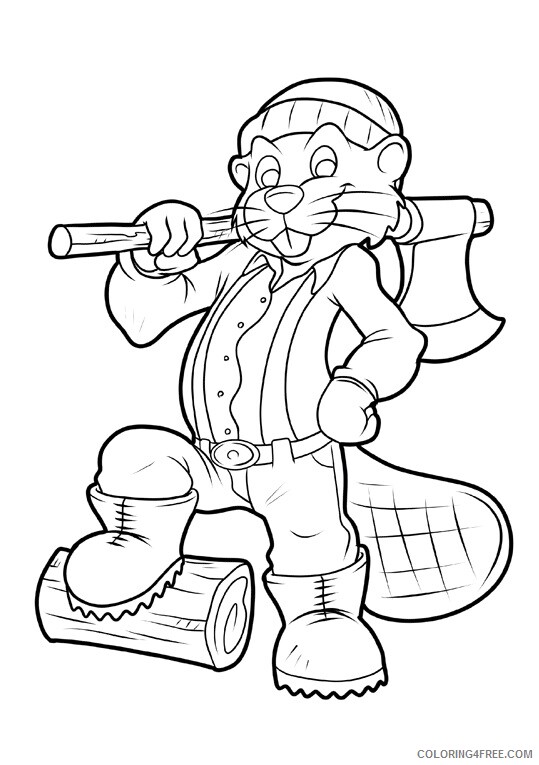Beaver Coloring Sheets Animal Coloring Pages Printable 2021 0277 Coloring4free