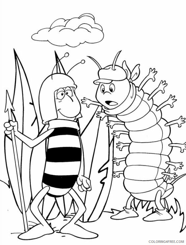 Bee Coloring Pages Animal Printable Sheets Bee Pictures 2021 0387 Coloring4free