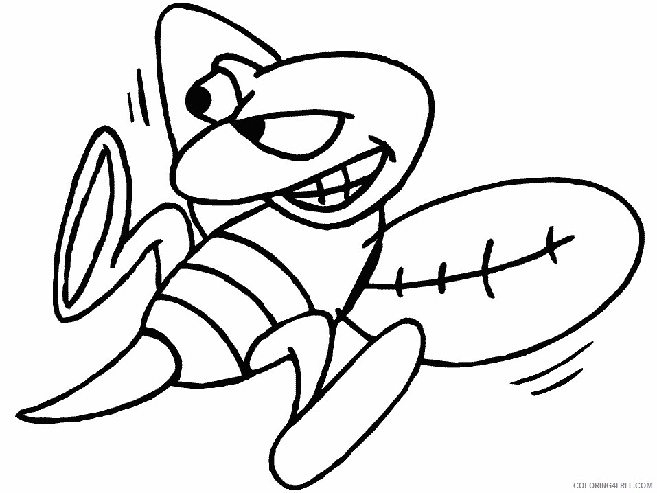 Bee Coloring Pages Animal Printable Sheets bee15 2021 0373 Coloring4free