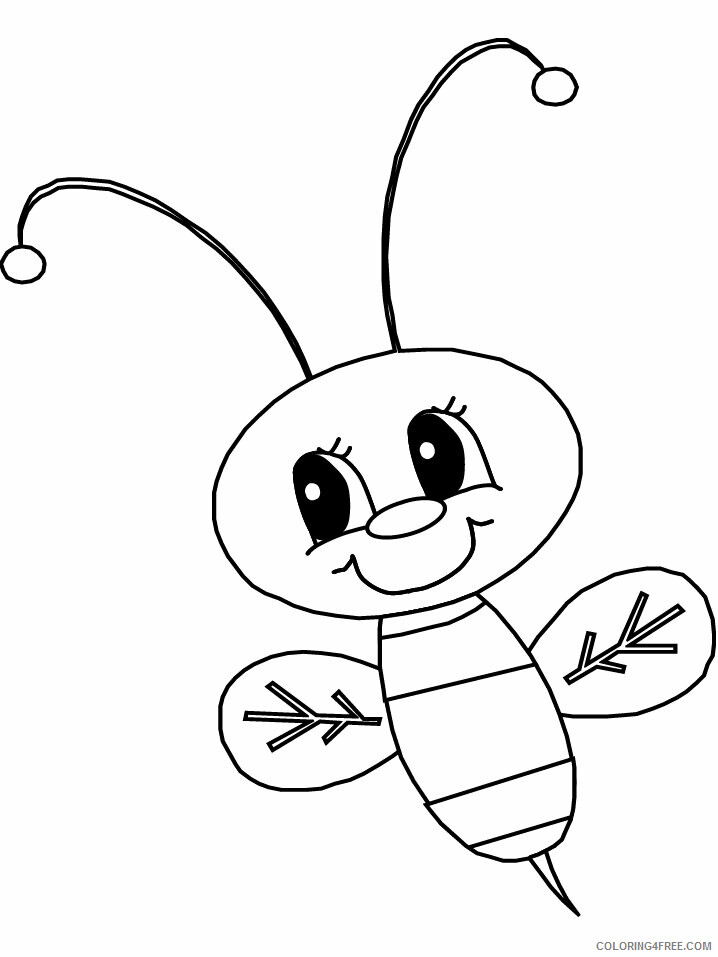Bee Coloring Pages Animal Printable Sheets bee19 2021 0375 Coloring4free