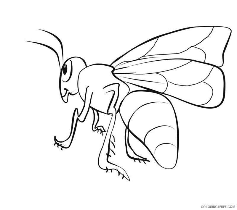 Bee Coloring Pages Animal Printable Sheets of Bee 2021 0393 Coloring4free
