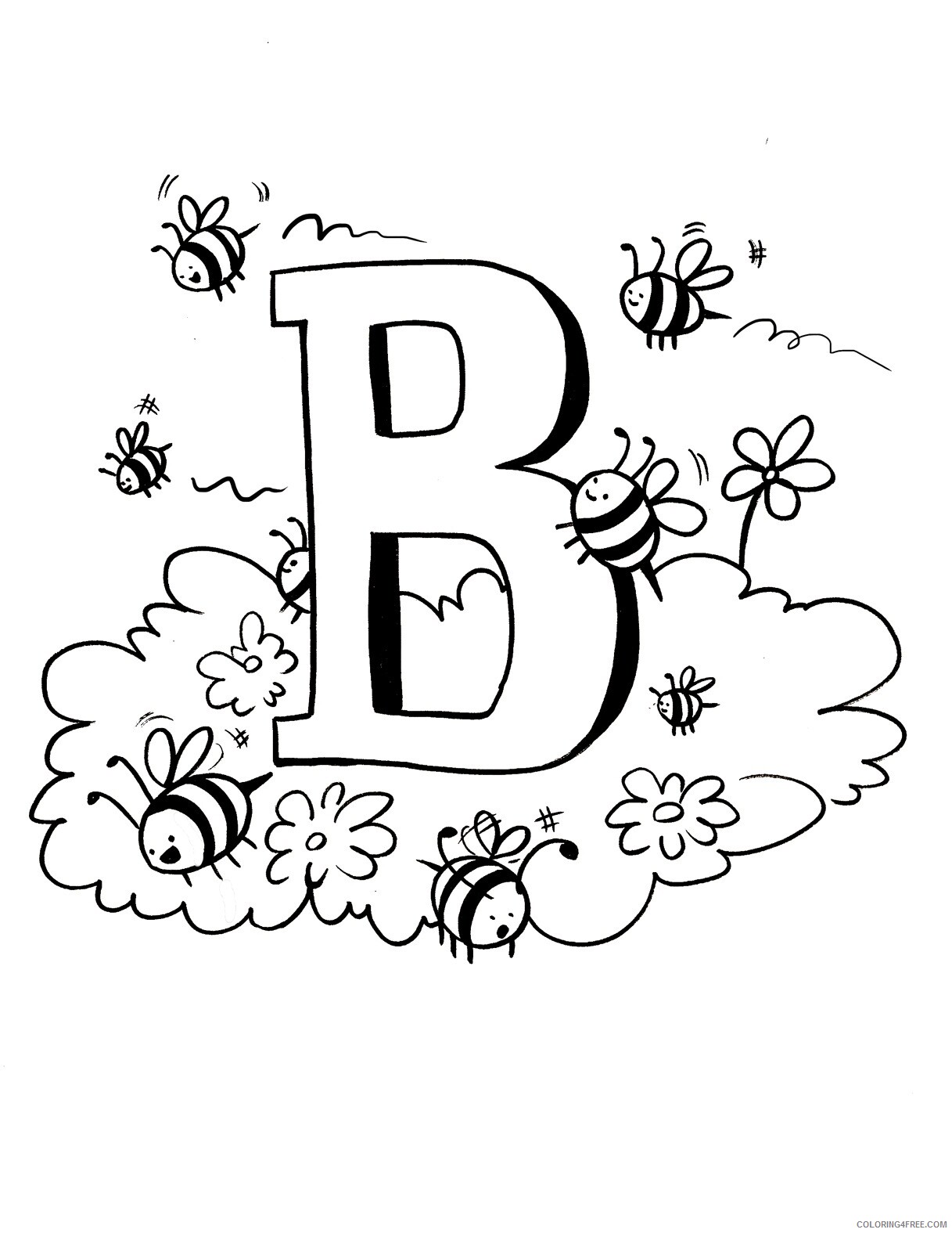 Bee Coloring Pages Animal Printable Sheets of Bee 2021 0404 Coloring4free