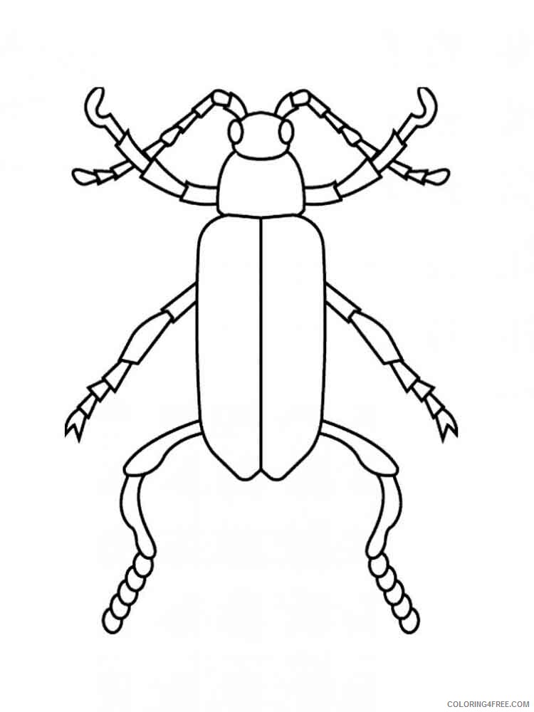 Beetles Coloring Pages Animal Printable Sheets Beetles 1 2021 0419 Coloring4free