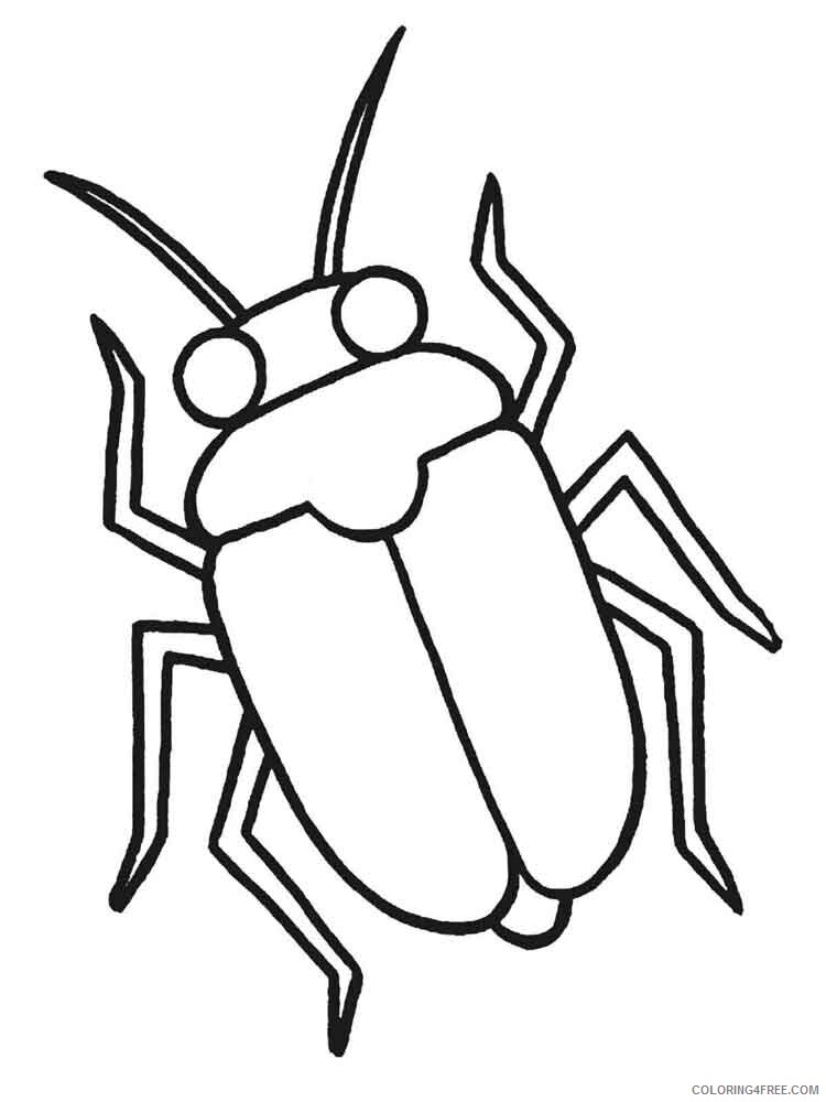 Beetles Coloring Pages Animal Printable Sheets Beetles 9 2021 0428 Coloring4free