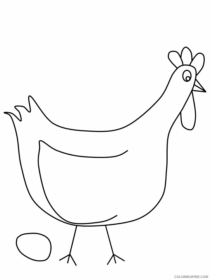 Birds Coloring Pages Animal Printable Sheets chicken 2021 0453 Coloring4free