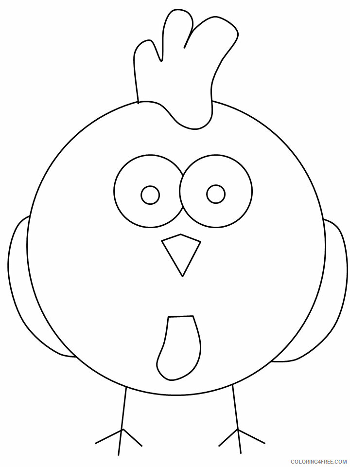 Birds Coloring Pages Animal Printable Sheets chicken2 2021 0454 Coloring4free