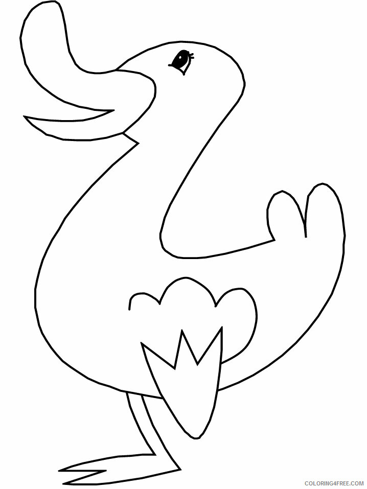Birds Coloring Pages Animal Printable Sheets duck2 2021 0459 Coloring4free