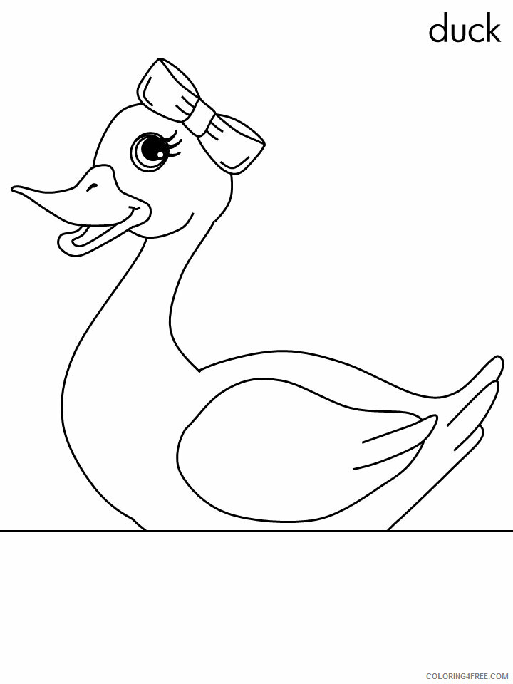 Birds Coloring Pages Animal Printable Sheets duck5 2021 0462 Coloring4free