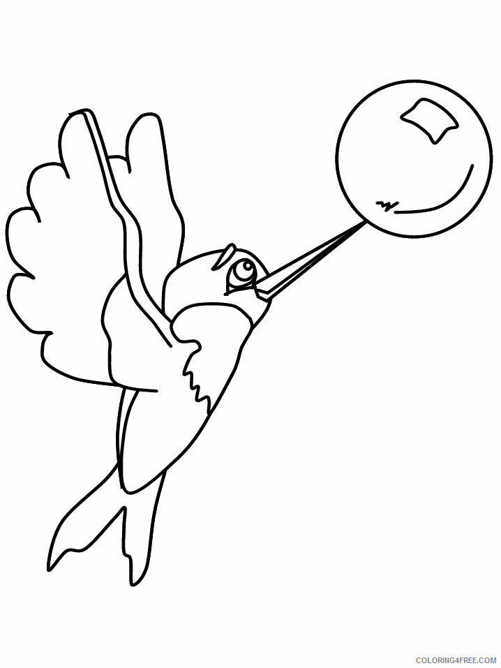 Birds Coloring Pages Animal Printable Sheets hummingbird3 2021 0473 Coloring4free