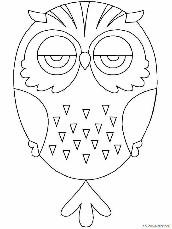 Birds Coloring Pages Animal Printable Sheets owl 2021 0478 Coloring4free