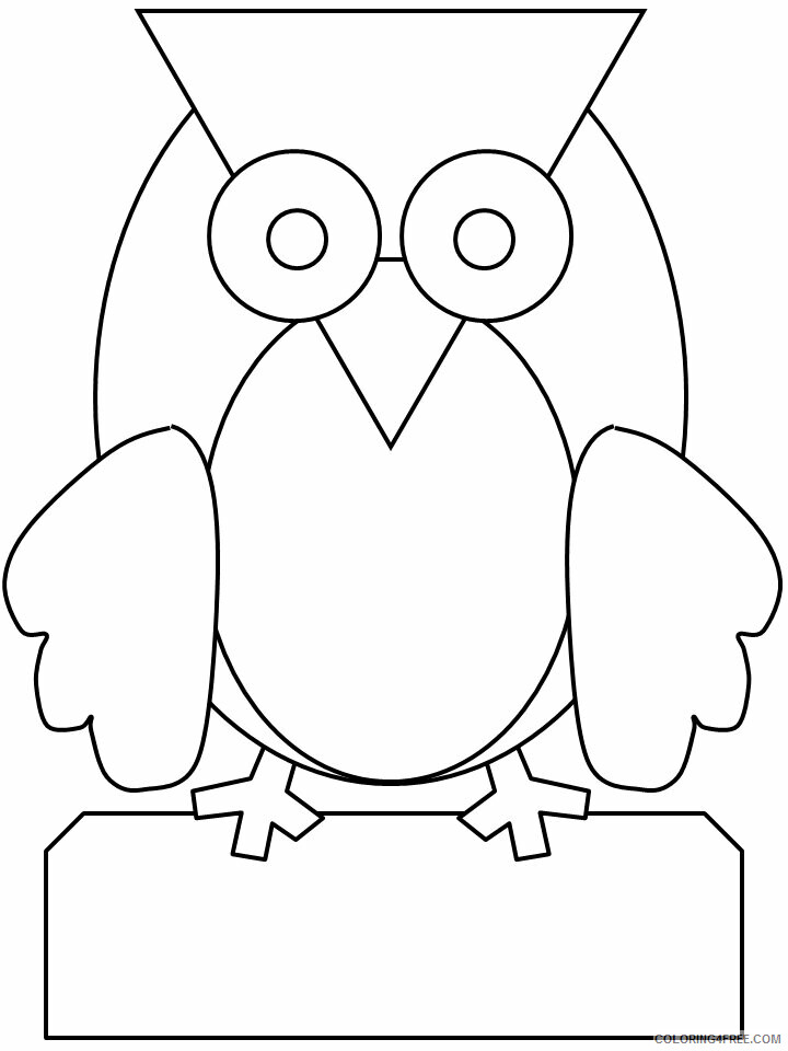 Birds Coloring Pages Animal Printable Sheets owl6 2021 0482 Coloring4free