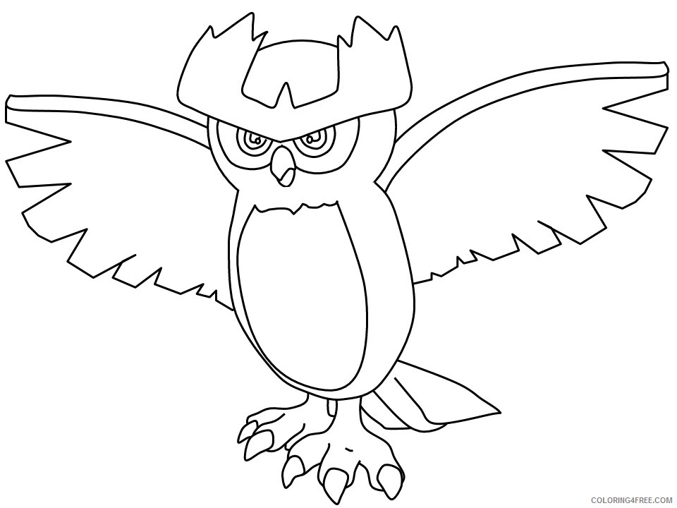 Birds Coloring Pages Animal Printable Sheets owl7 2021 0483 Coloring4free