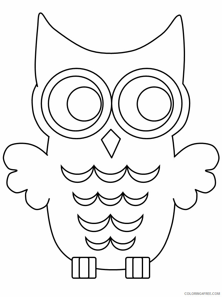 Birds Coloring Pages Animal Printable Sheets owl8 2021 0484 Coloring4free