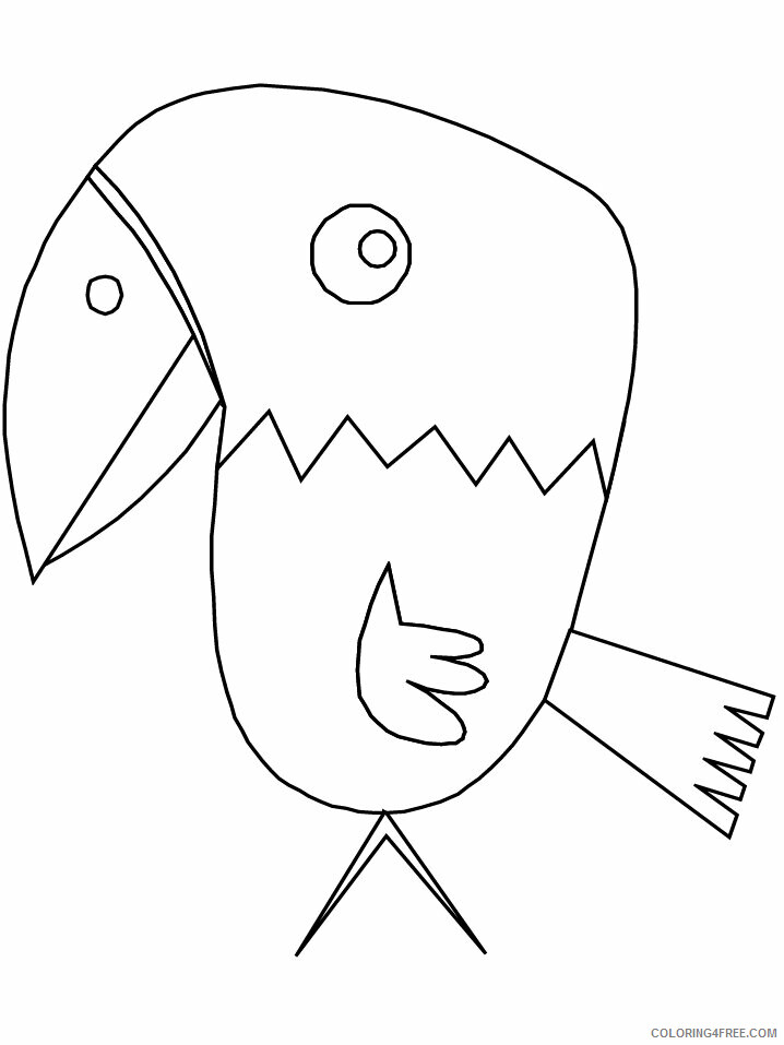 Birds Coloring Pages Animal Printable Sheets parrot 2021 0485 Coloring4free