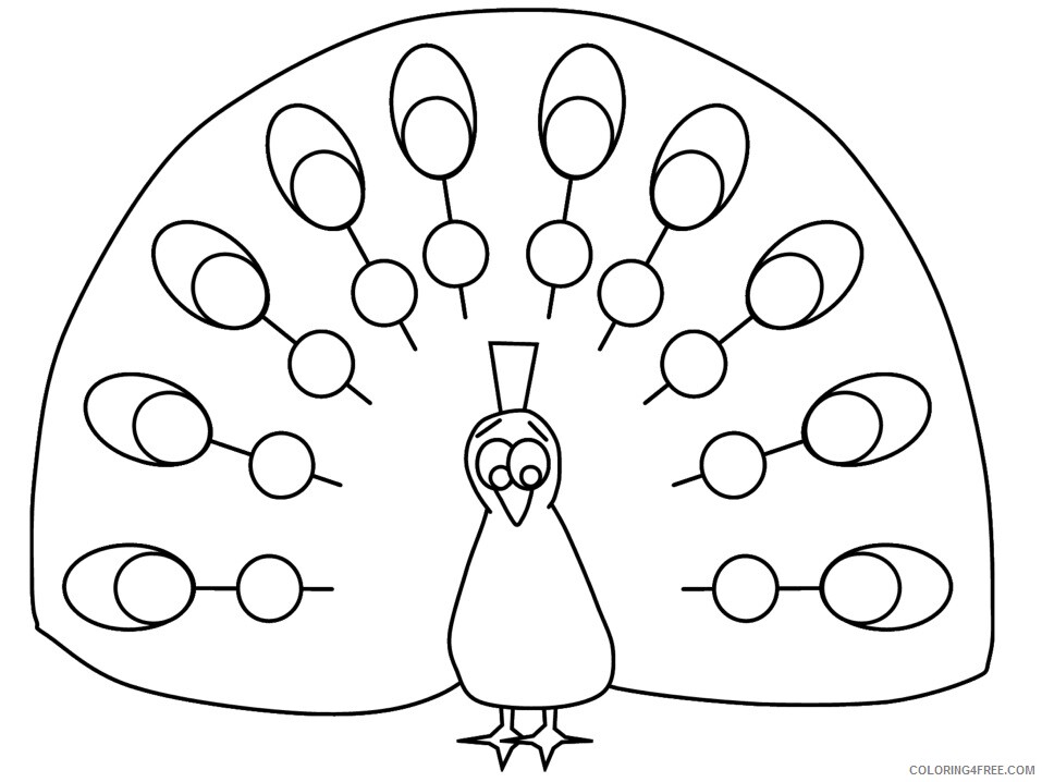 Birds Coloring Pages Animal Printable Sheets peacock2 2021 0489 Coloring4free