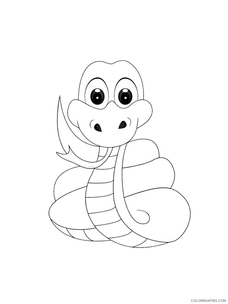 Boa Snake Coloring Pages Animal Printable Sheets Boa snake 1 2021 0545 Coloring4free