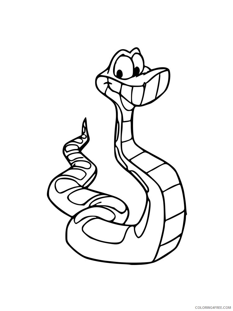 Boa Snake Coloring Pages Animal Printable Sheets Boa snake 6 2021 0552 Coloring4free