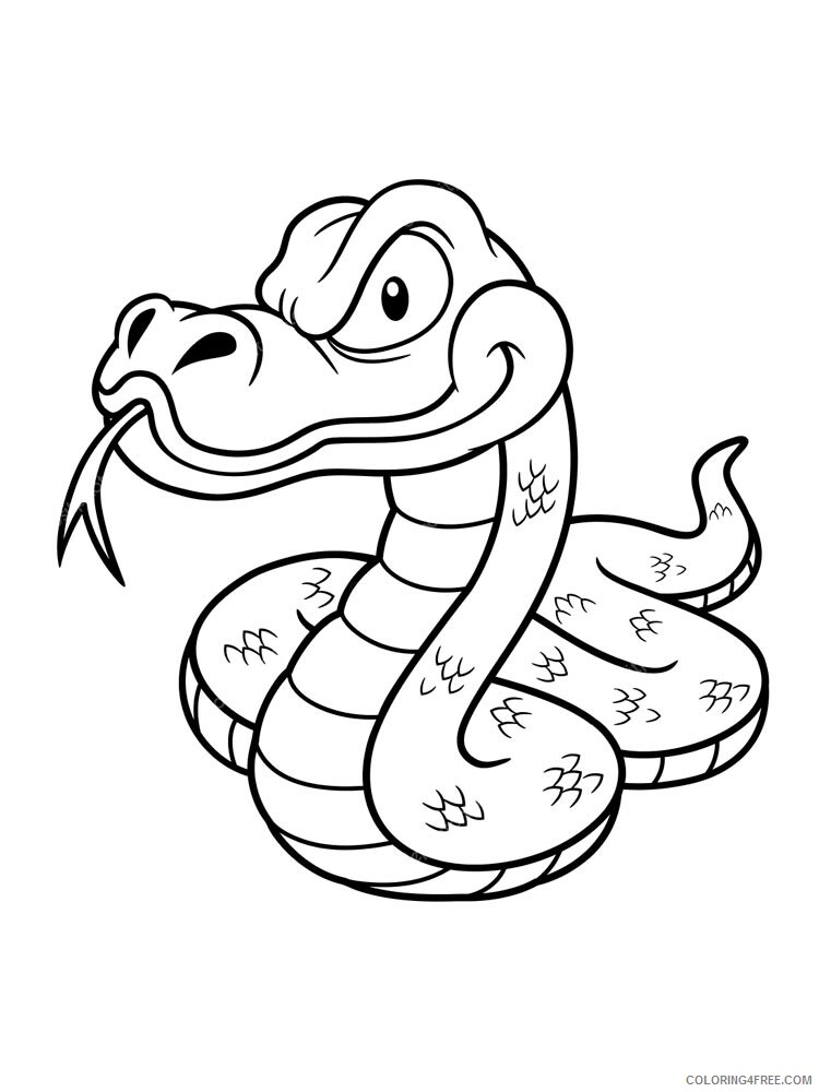 Boa Snake Coloring Pages Animal Printable Sheets Boa snake 7 2021 0553 Coloring4free