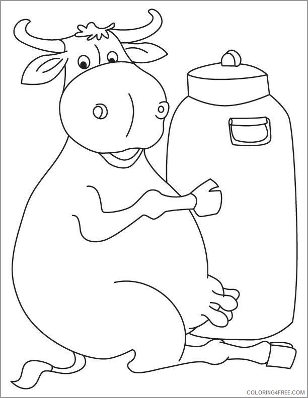 Buffalo Coloring Pages Animal Printable Sheets milkman buffalo 2021 0584 Coloring4free