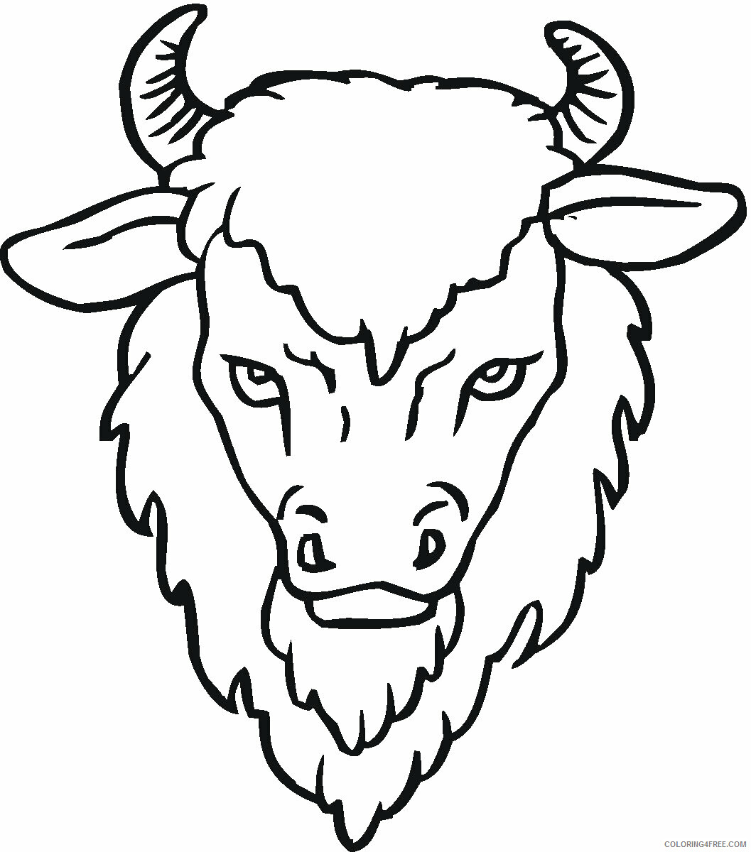 Buffalo Coloring Sheets Animal Coloring Pages Printable 2021 0424 Coloring4free