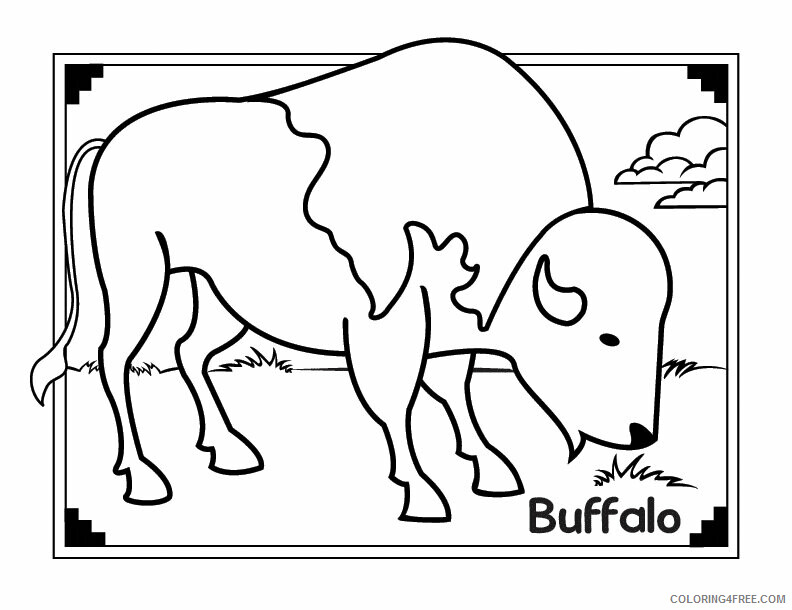 Buffalo Coloring Sheets Animal Coloring Pages Printable 2021 0431 Coloring4free
