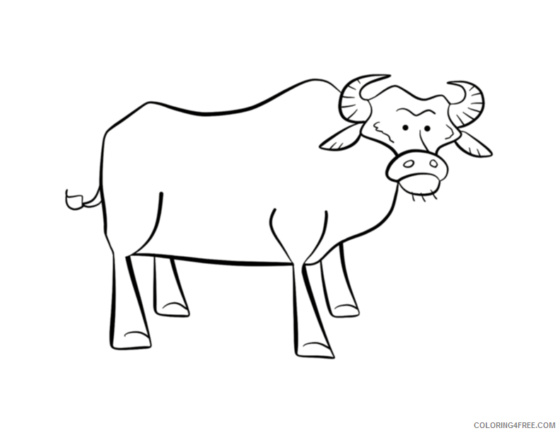 Buffalo Coloring Sheets Animal Coloring Pages Printable 2021 0452 Coloring4free