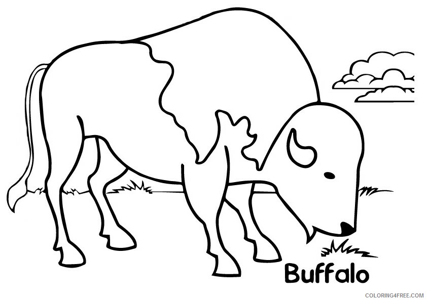 Buffalo Coloring Sheets Animal Coloring Pages Printable 2021 0455 Coloring4free