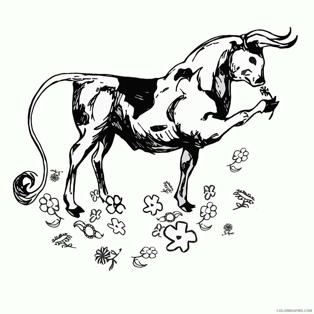 Bull Coloring Sheets Animal Coloring Pages Printable 2021 0505 Coloring4free