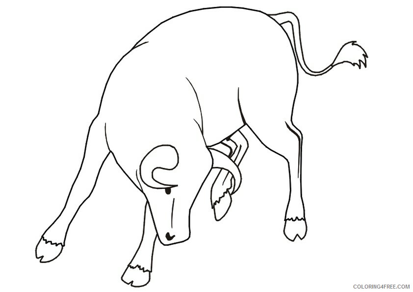Bull Coloring Sheets Animal Coloring Pages Printable 2021 0515 Coloring4free